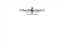 Tablet Screenshot of donwilsonmusic.com